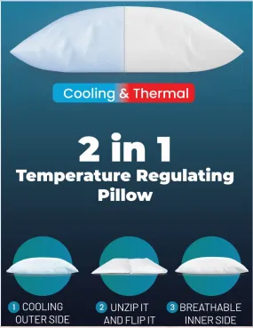 2 In 1  Temperature Regulating Pillow