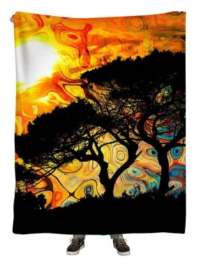 African Sun Plush Blanket