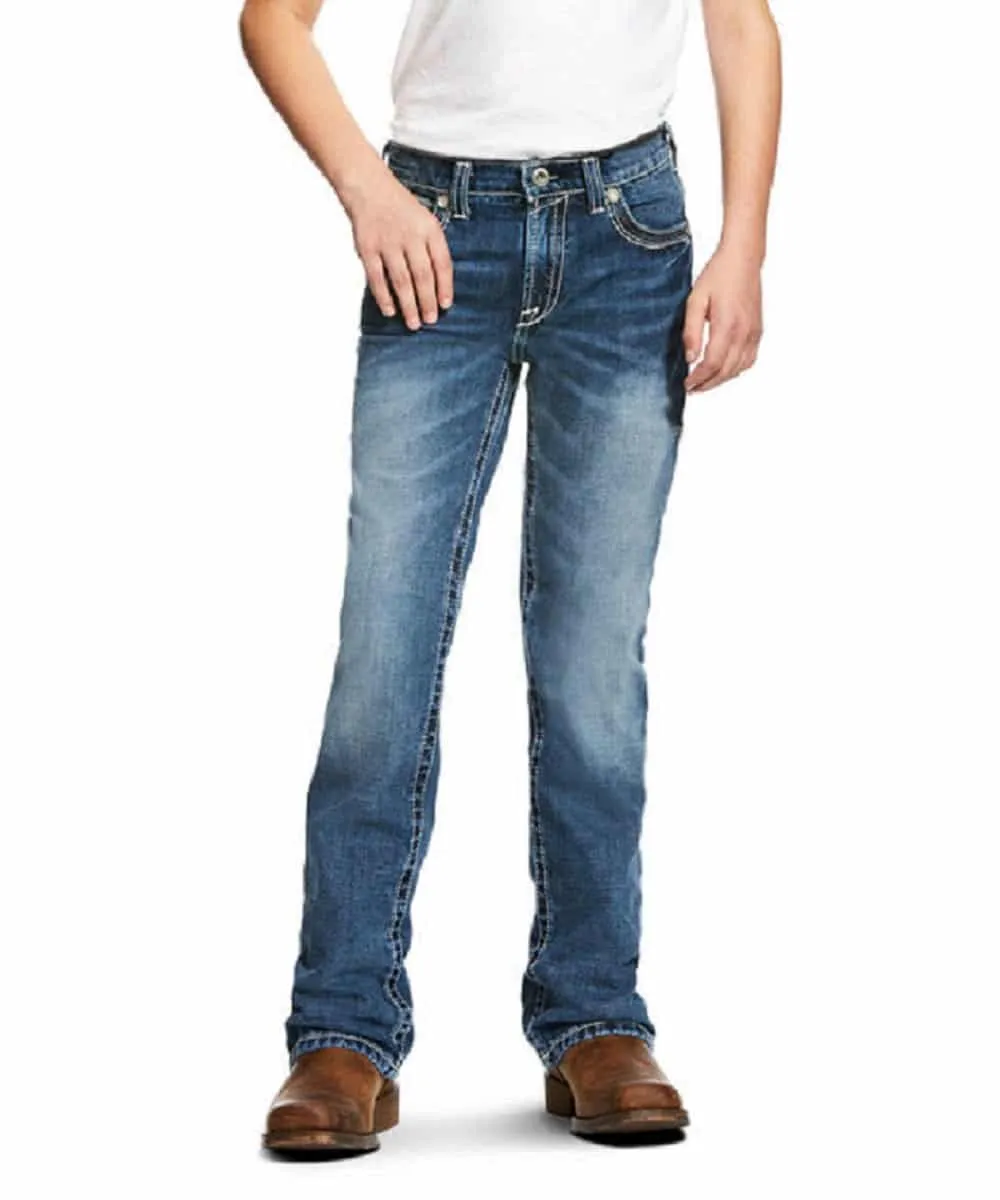 Ariat Boys' B4 Relaxed Coltrane Boot Cut Jean