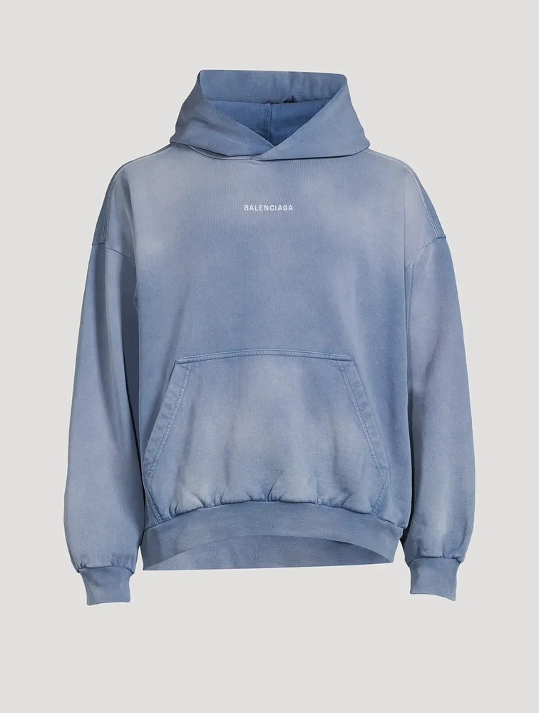 BALENCIAGA Fleece Hoodie With Back Logo