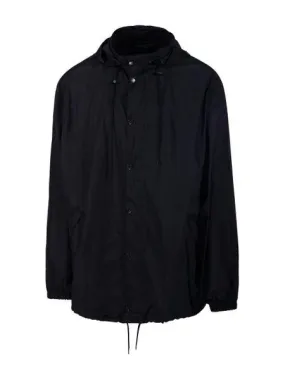 BALENCIAGA Sleek Black Short Windbreaker