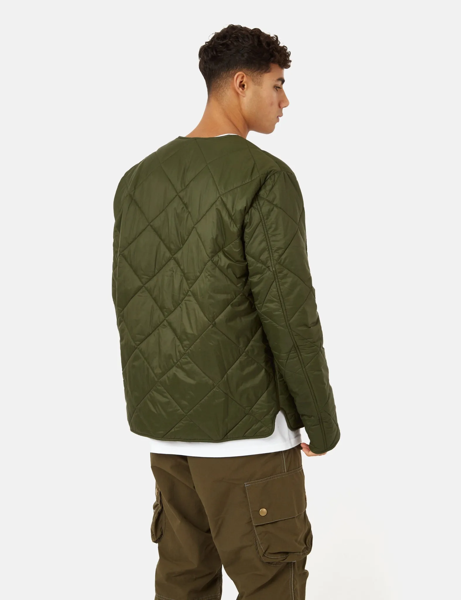 Barbour Liddesdale Cardigan Quilt Jacket - Sage Green