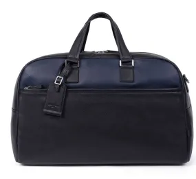 Black / navy cowhide leather travel bag 686305