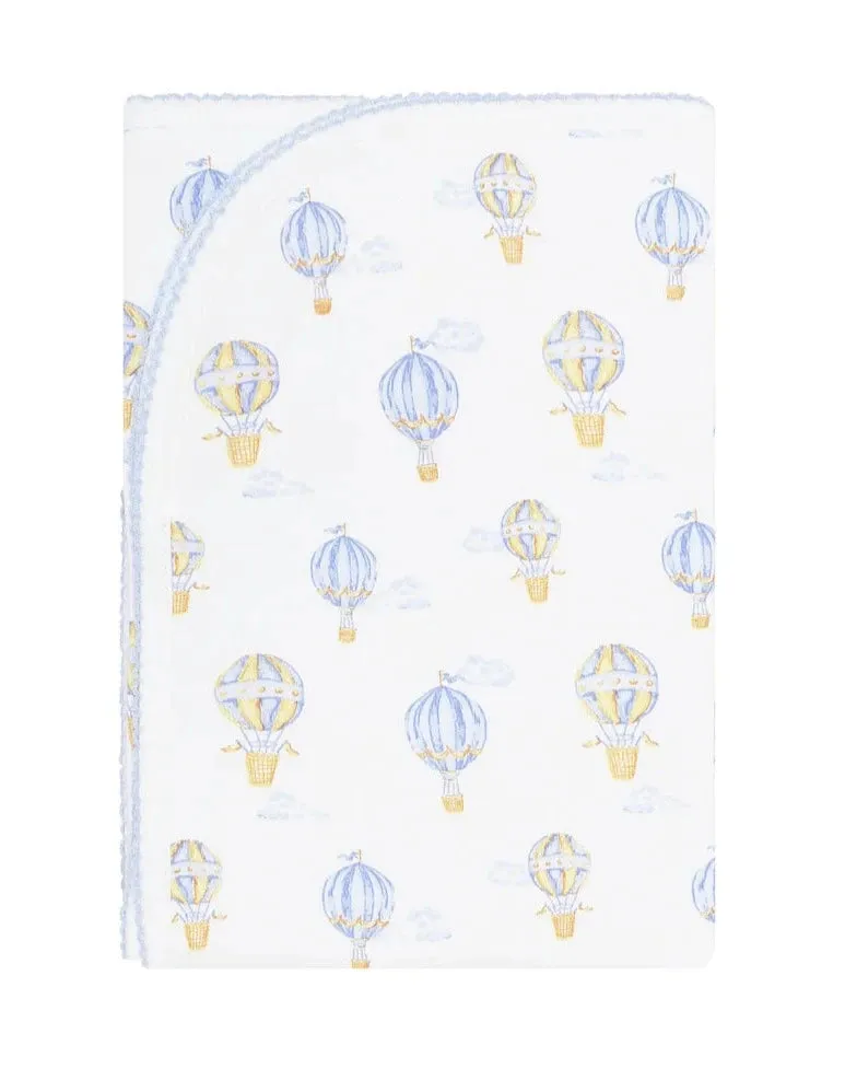 Blue Balloons Print Blanket