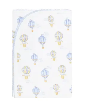 Blue Balloons Print Blanket