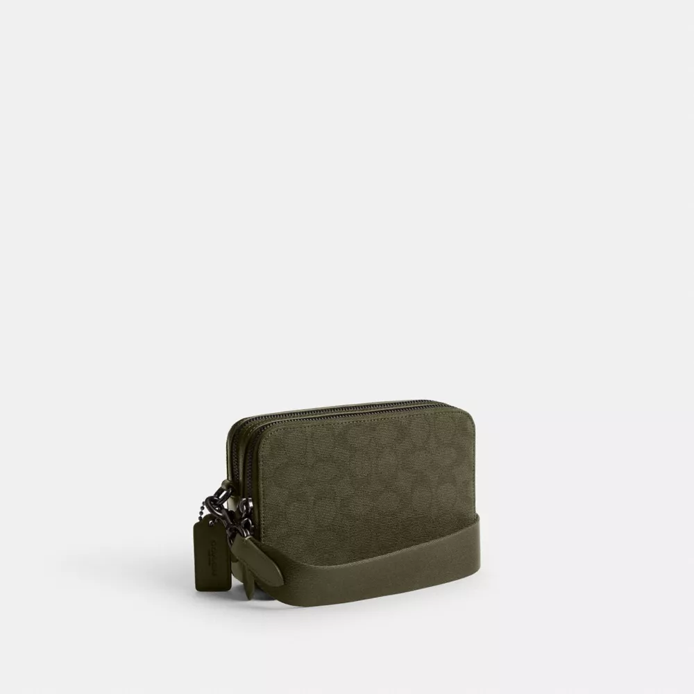 CHARTER CROSSBODY 19 IN SIGNATURE CANVAS JACQUARD