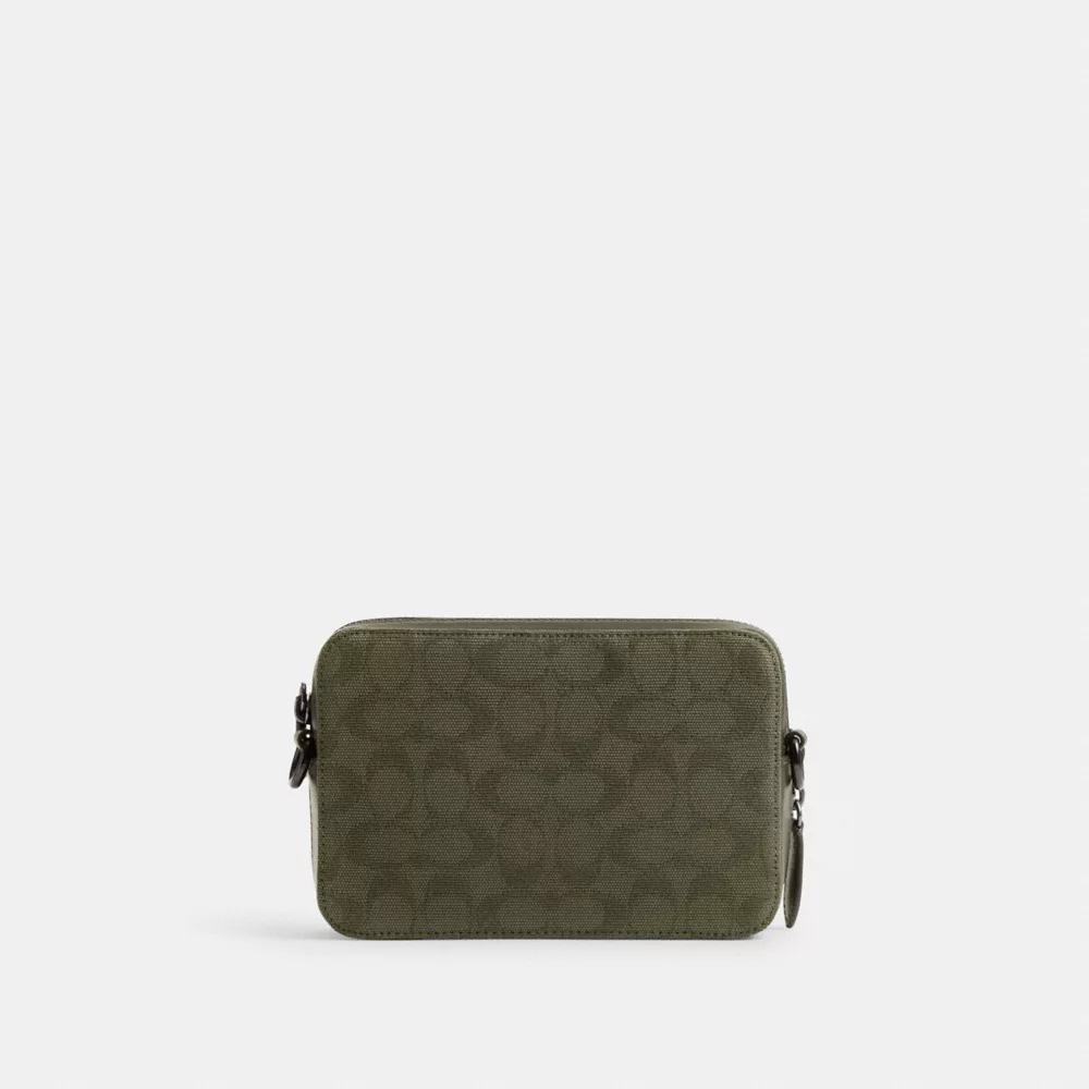 CHARTER CROSSBODY 19 IN SIGNATURE CANVAS JACQUARD