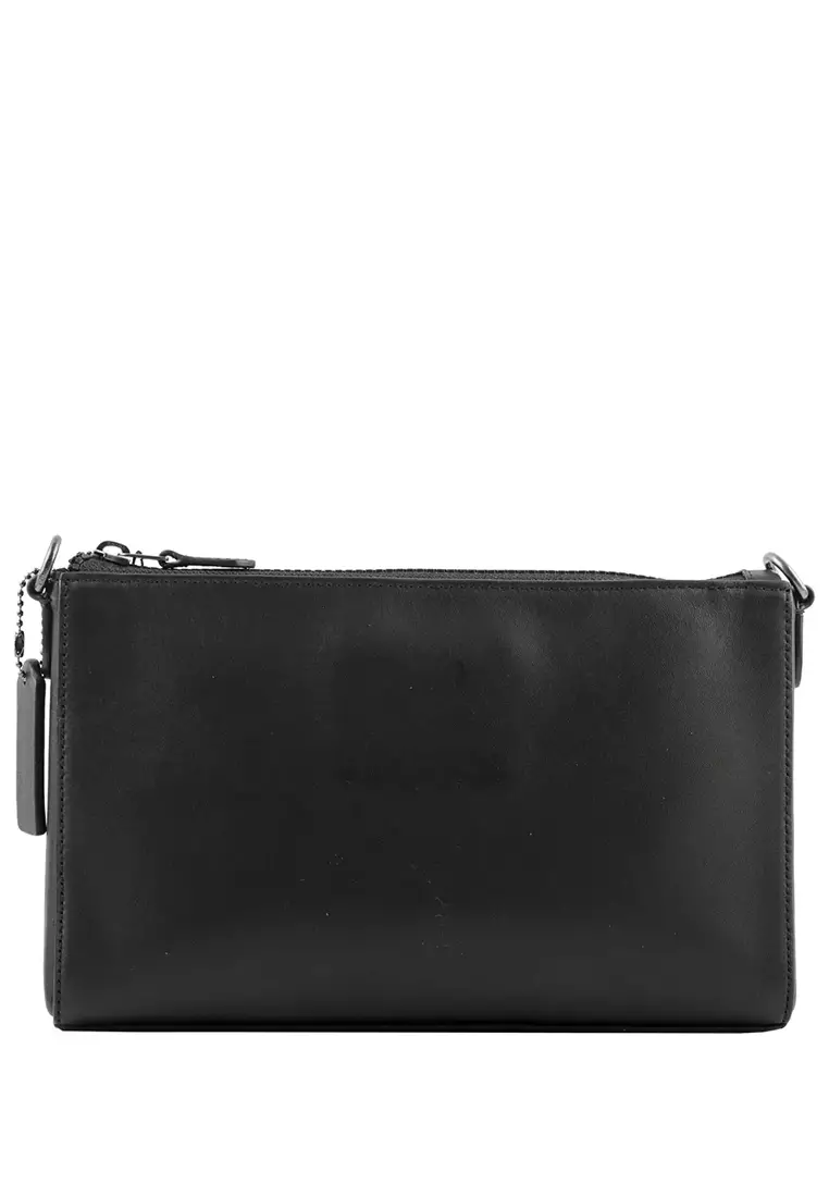 Coach Coach Mens Holden Crossbody In Signature Canvas - Black