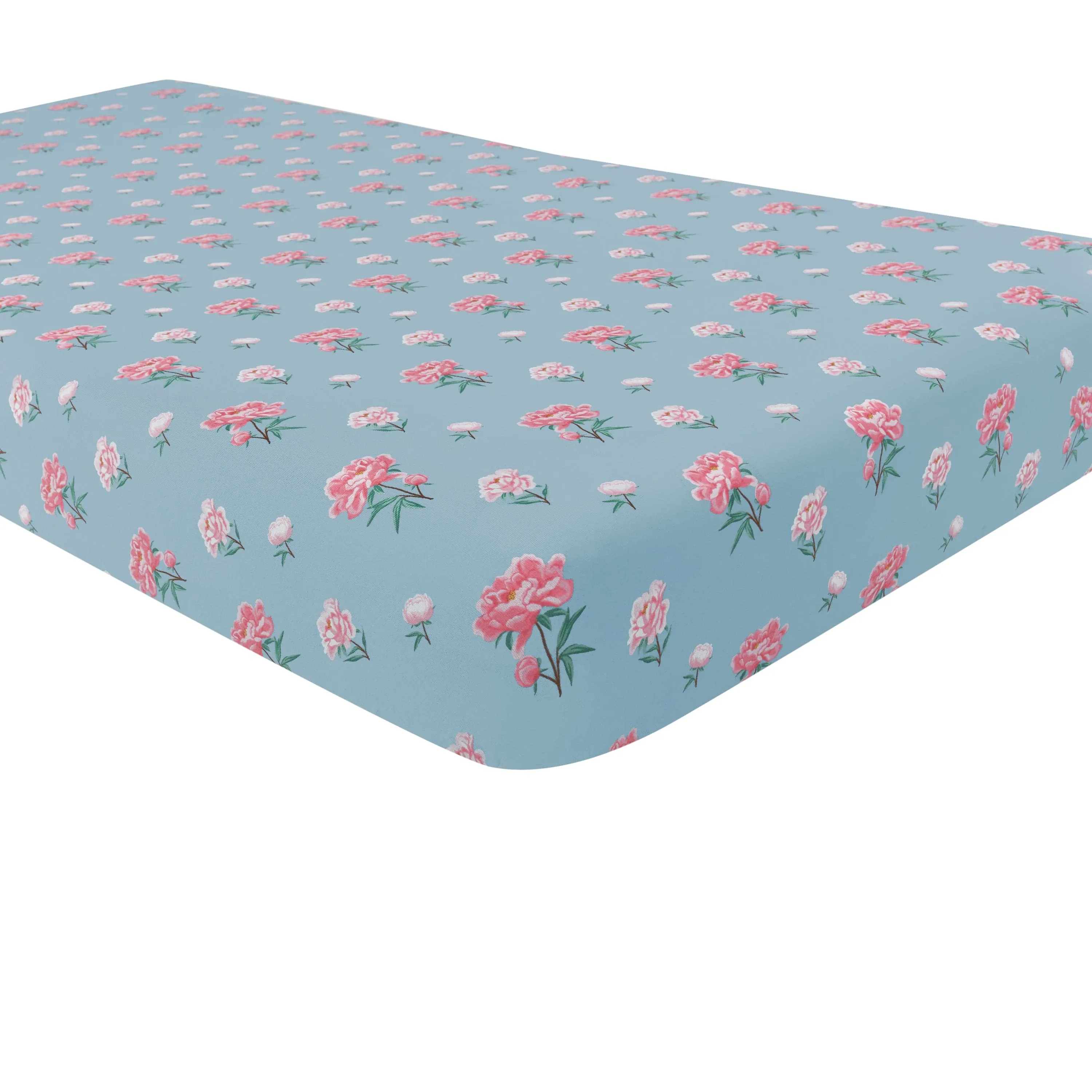 Crib Sheet in Peony