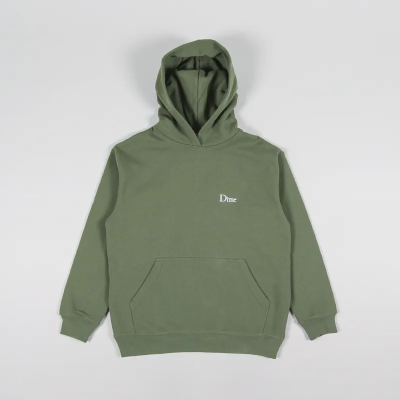 Dime Classic Small Logo Hoodie Eucalyptus