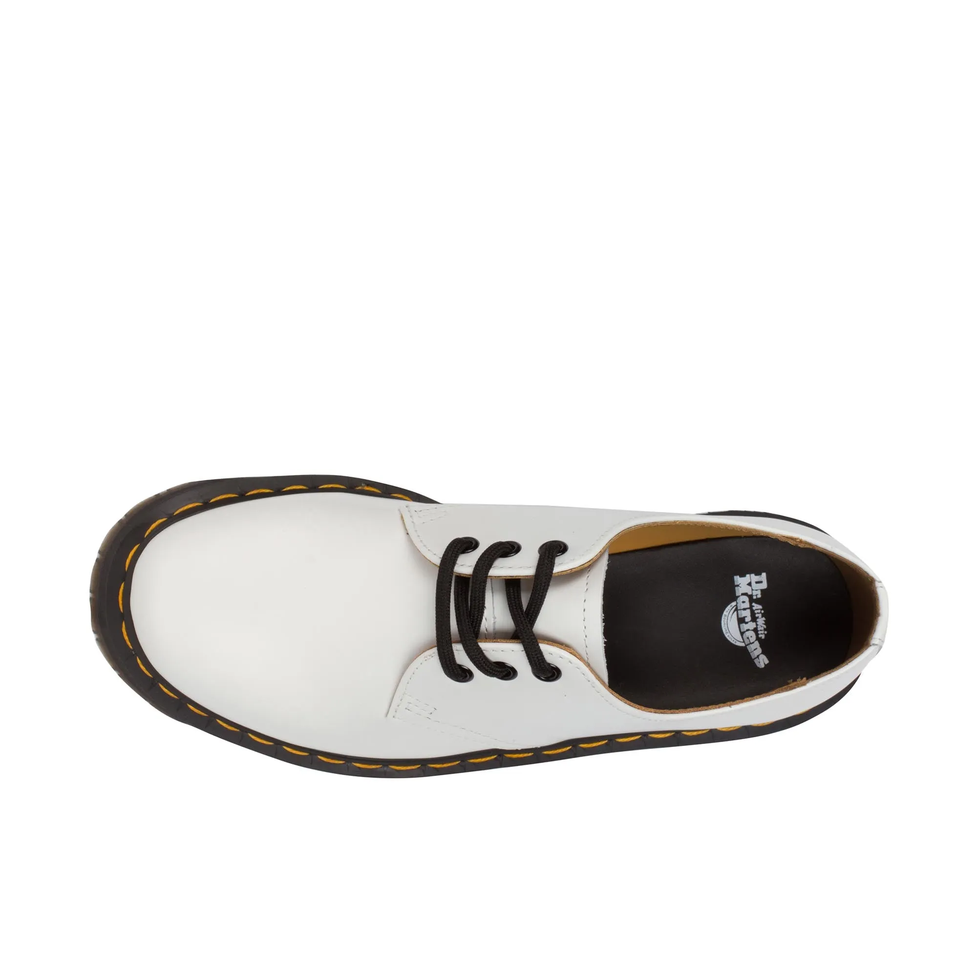 Dr Martens 1461 Quad Polished Smooth White