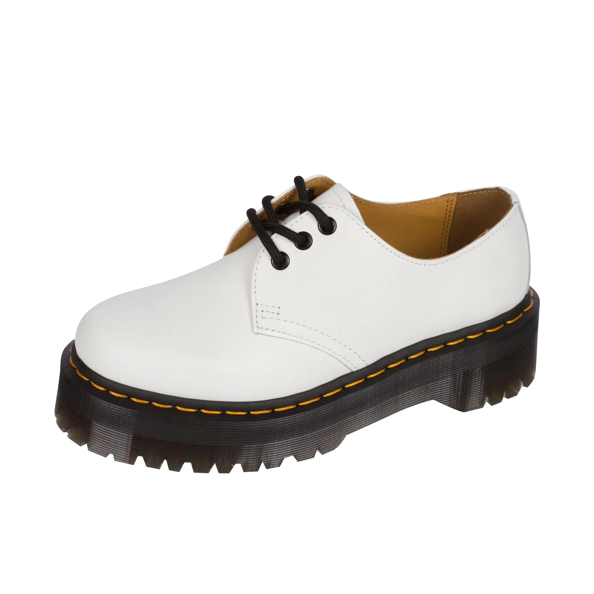 Dr Martens 1461 Quad Polished Smooth White