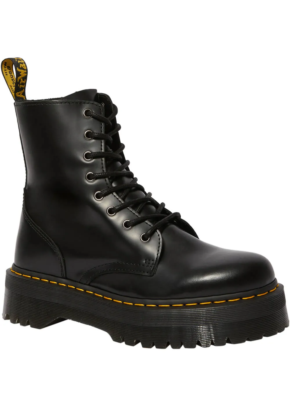 Dr. Martens Jadon Smooth Lace-up Boots Black