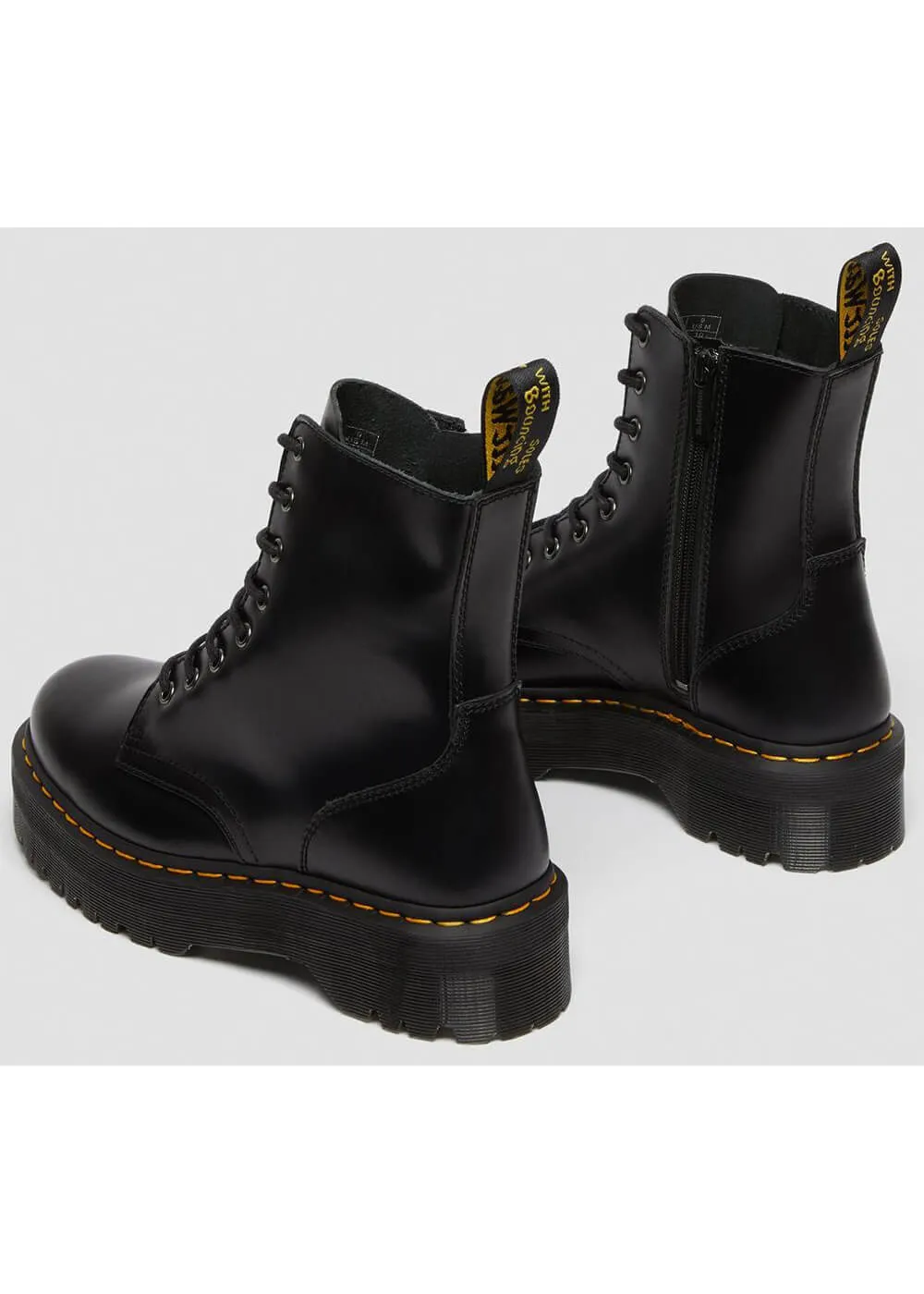 Dr. Martens Jadon Smooth Lace-up Boots Black