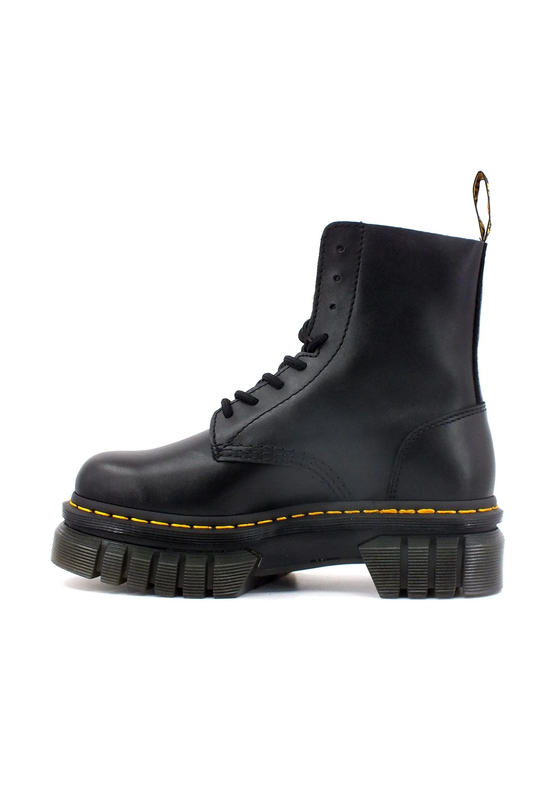 DR. MARTENS Nappa Lux Stivaletto Anfibio Donna Black AUDRICK-27149001