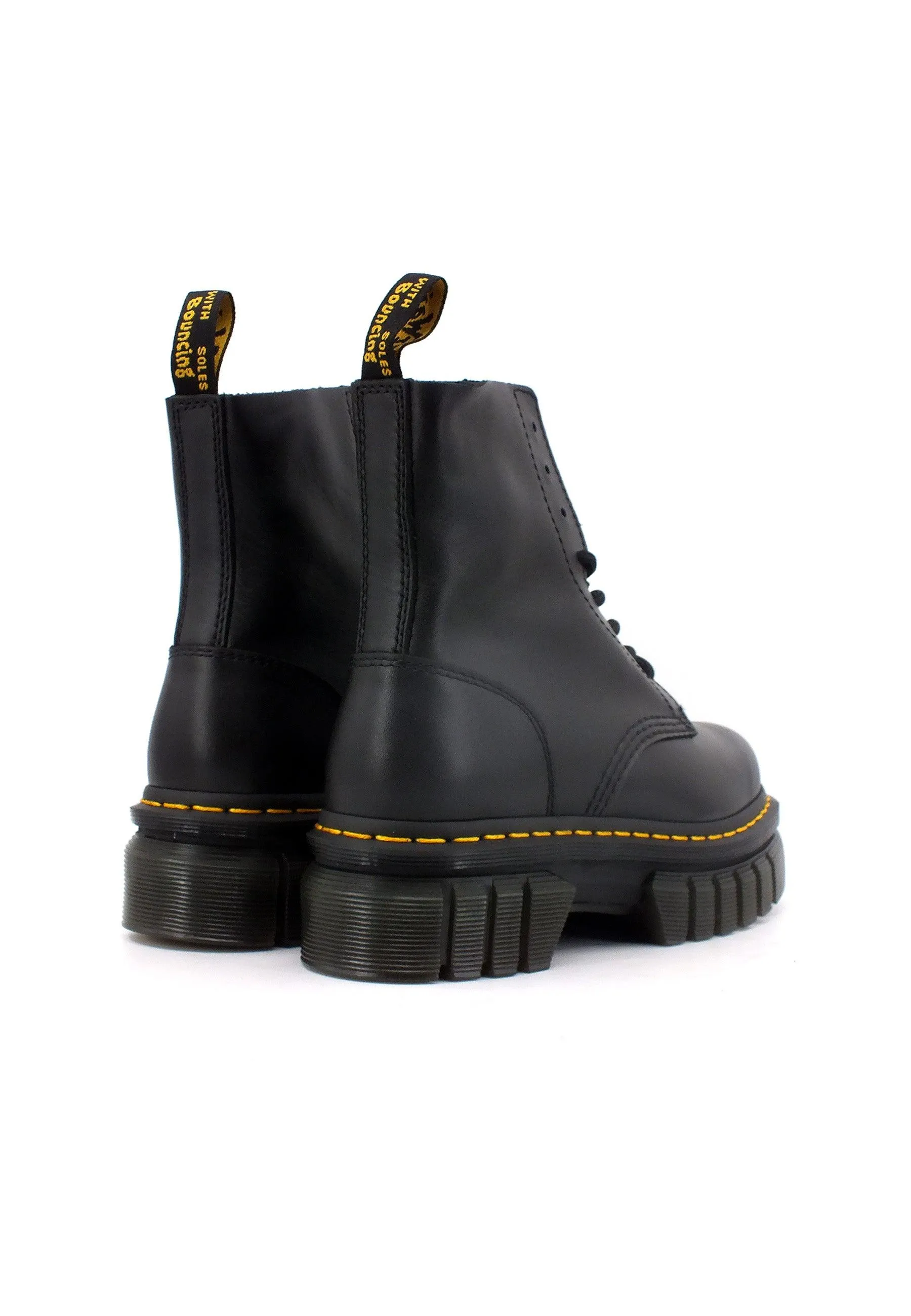 DR. MARTENS Nappa Lux Stivaletto Anfibio Donna Black AUDRICK-27149001