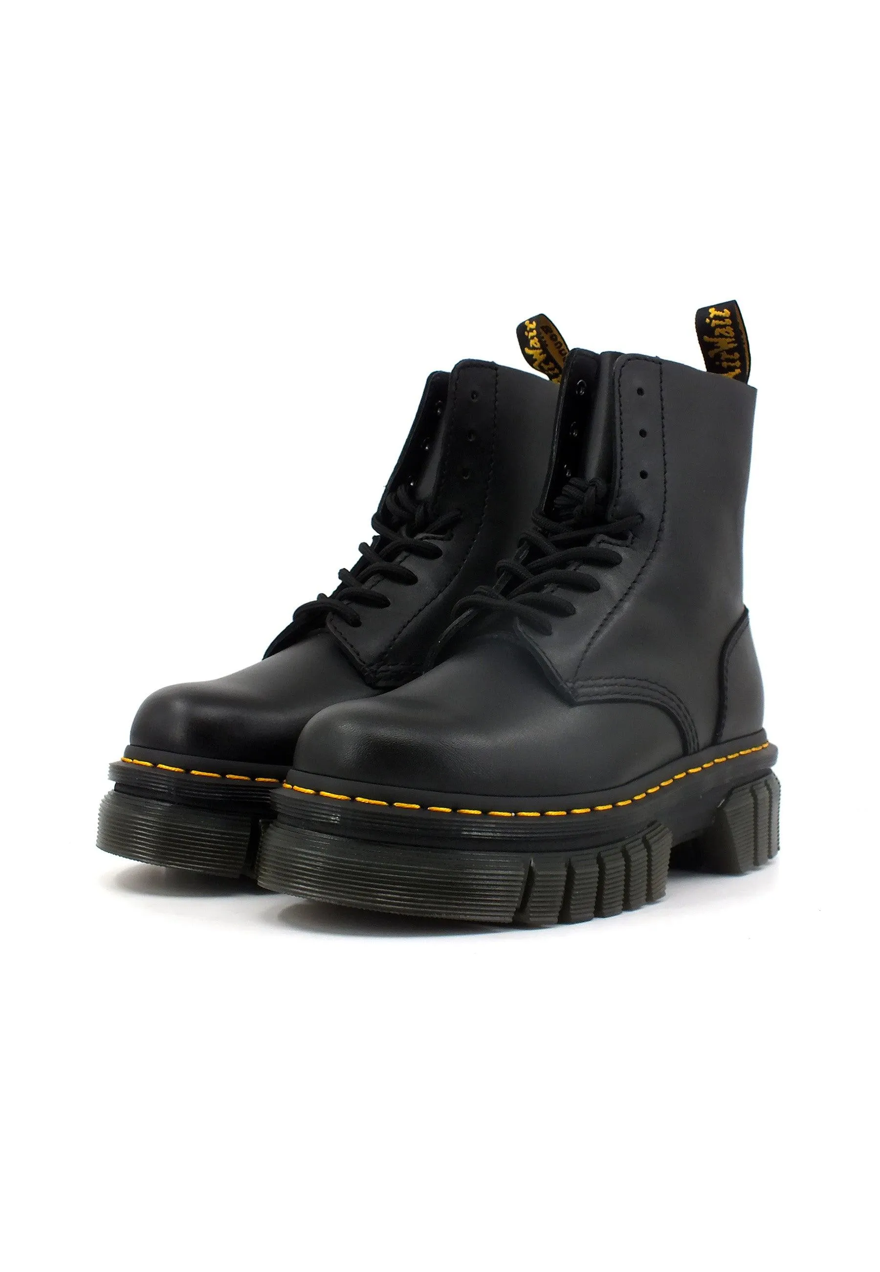 DR. MARTENS Nappa Lux Stivaletto Anfibio Donna Black AUDRICK-27149001