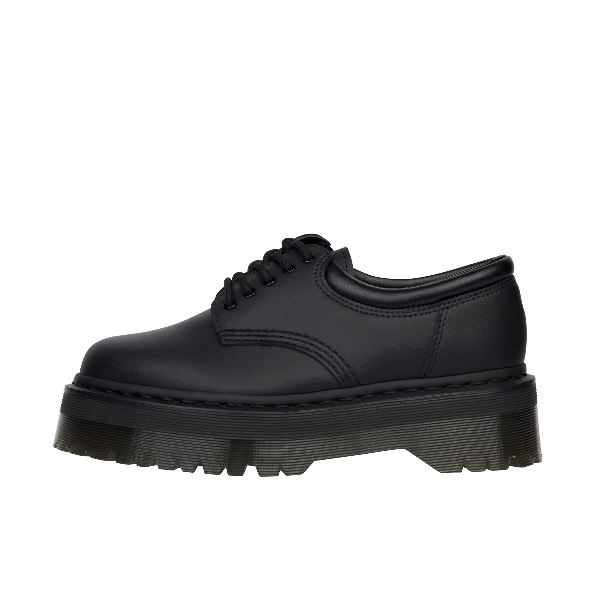 Dr Martens Vegan 8053 Quad Mono Felix Rub Off Black