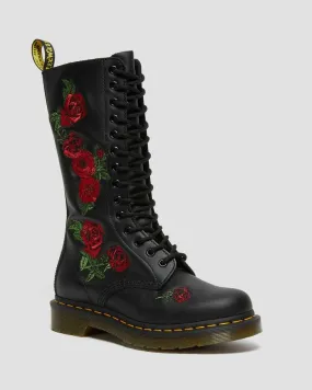 Dr Martens- 1914 Vonda Black Red Roses