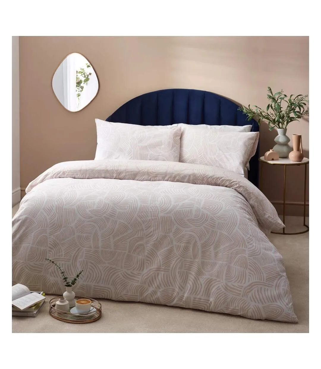 Dunes cotton duvet cover set shell Hoem