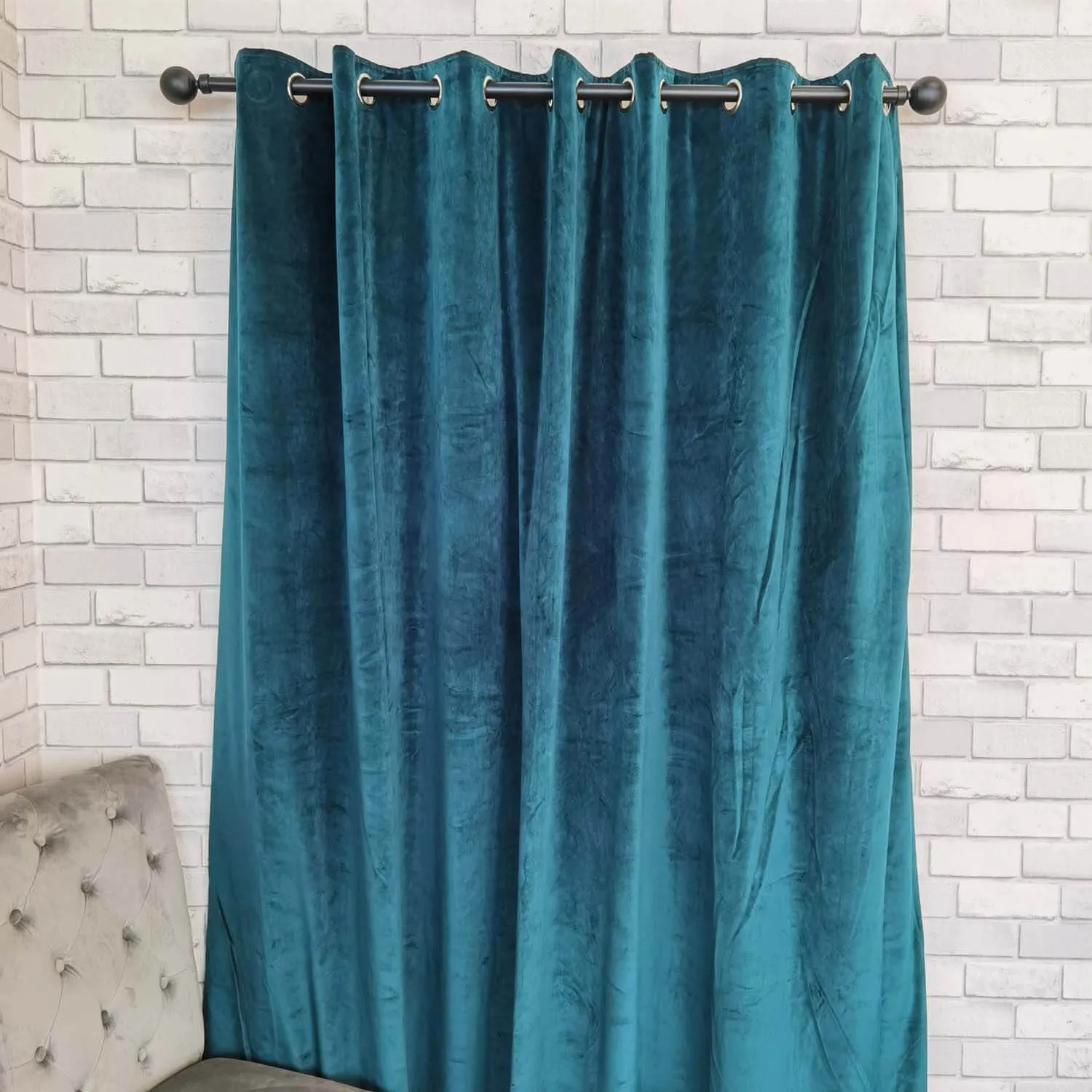 Elegance Readymade Interlined Curtains - Marine