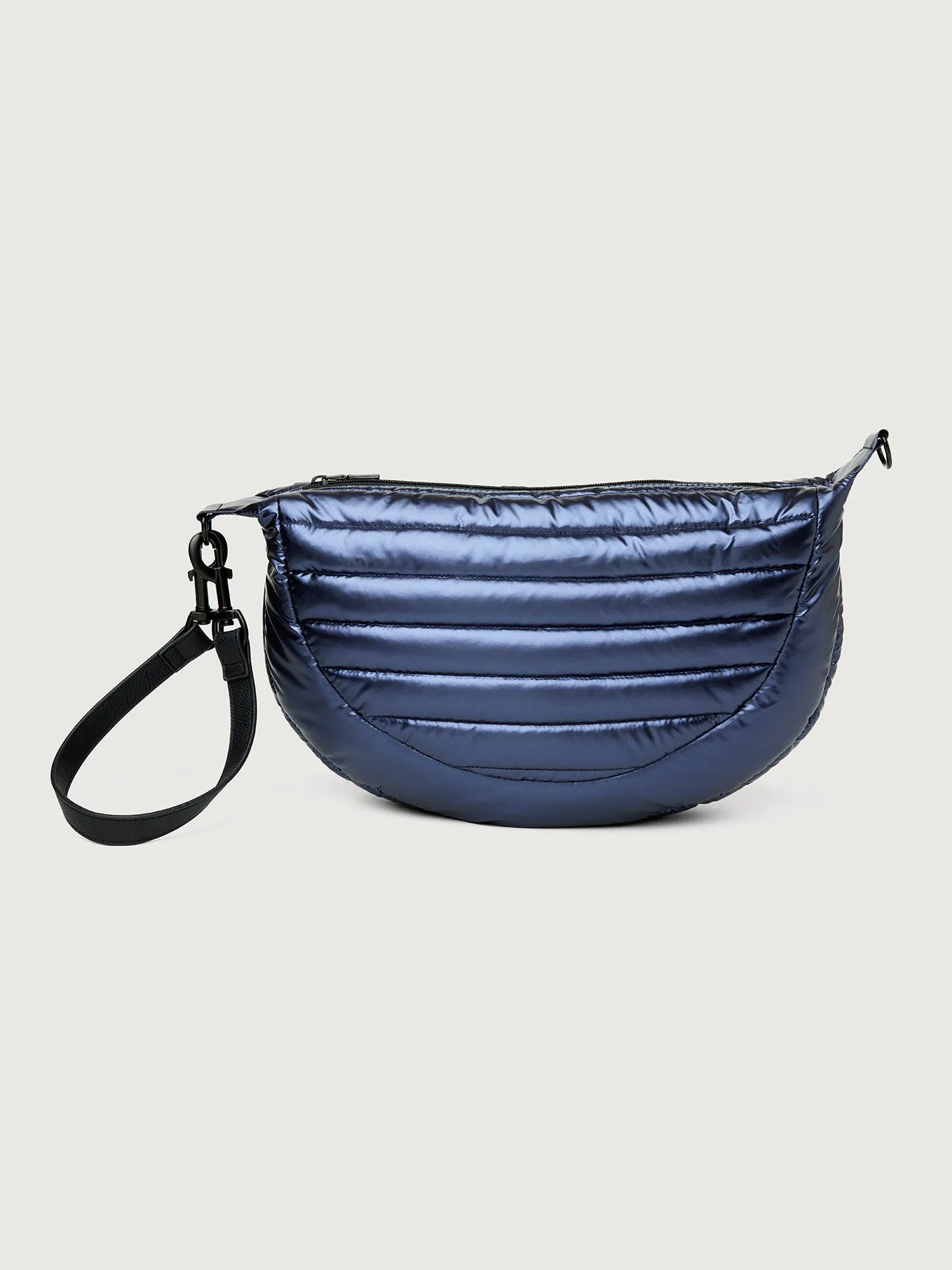 Elton Hobo Crossbody - Pearl Midnight/ Black/ Black Web/ Black Hardware