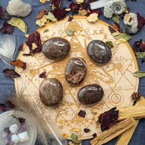 Garnet Pillow Palm Stones~ Reenergize and Align Chakras