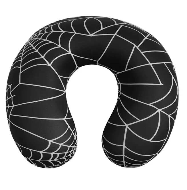 Gothic Wed Pattern Cotton U-shaped Travel Pillow