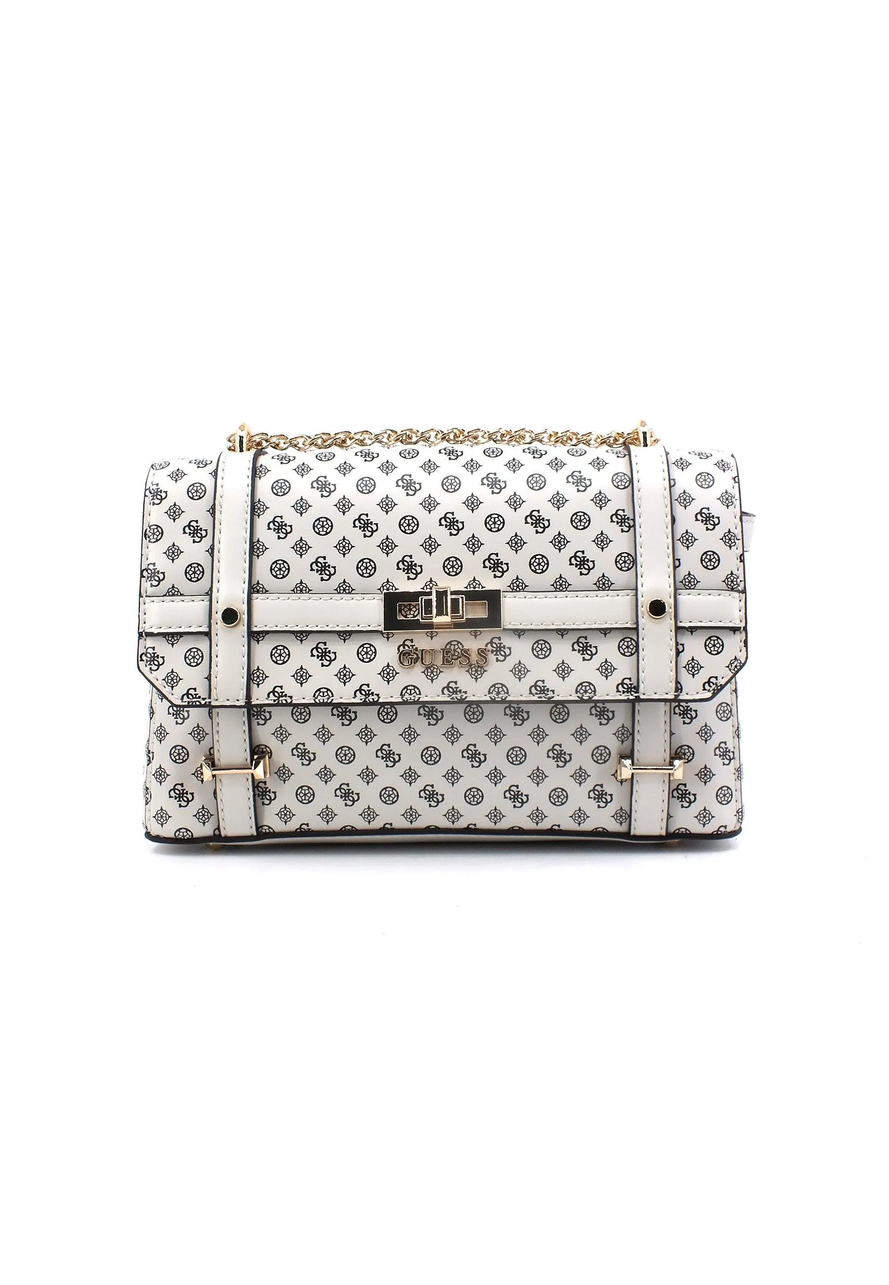 GUESS Emilee Tracolla Crossbody Stone Logo Bianco PS886221