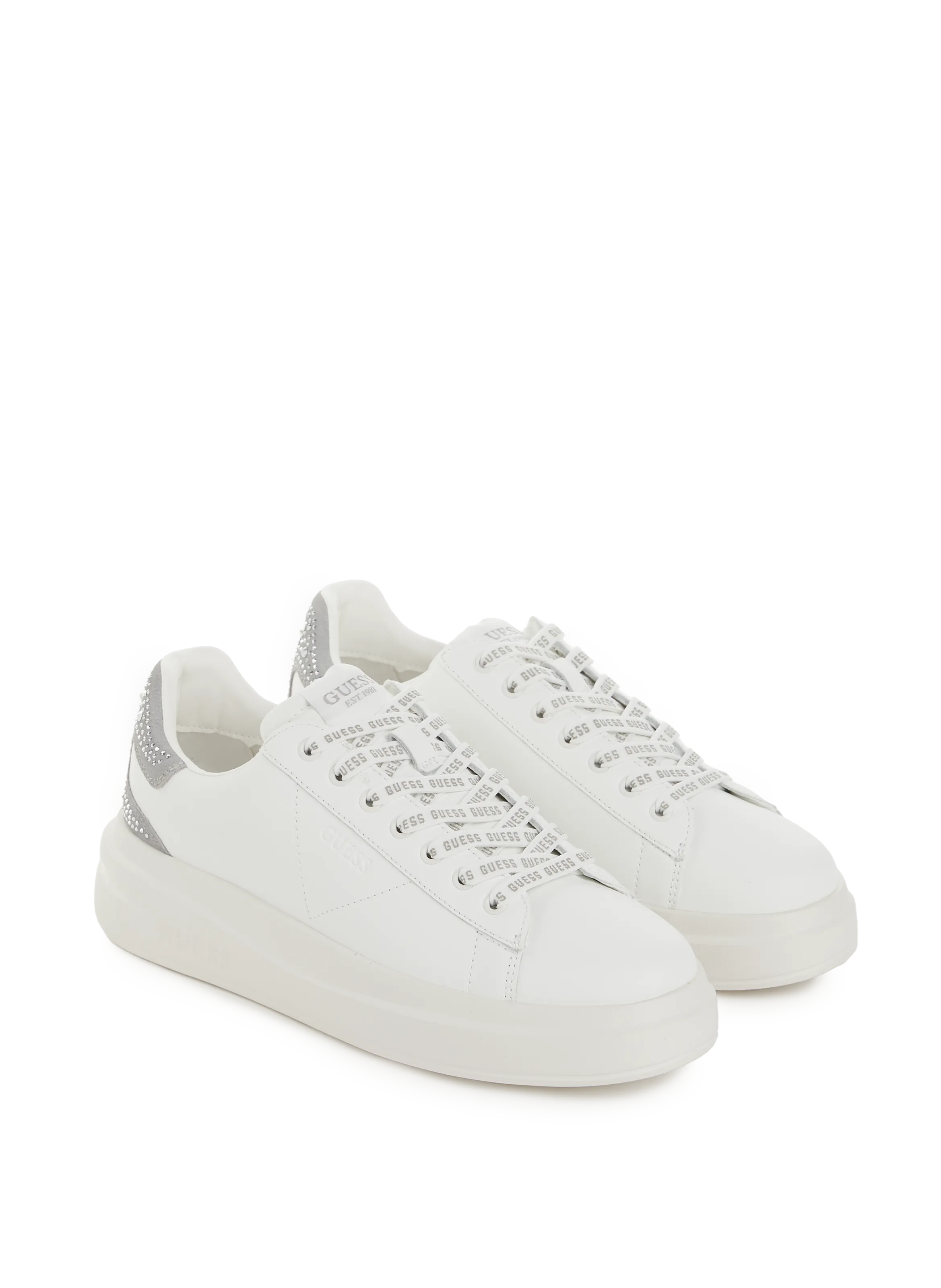 GUESS  Glitter Elbina sneakers - White