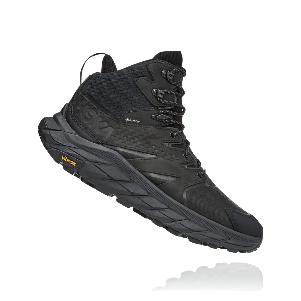 Hoka Men's Anacapa Mid GTX Waterproof Leather Hiker (Black)