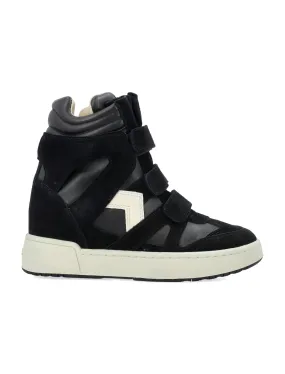 ISABEL MARANT Urban Edge High Top Sneakers with Hidden Wedge