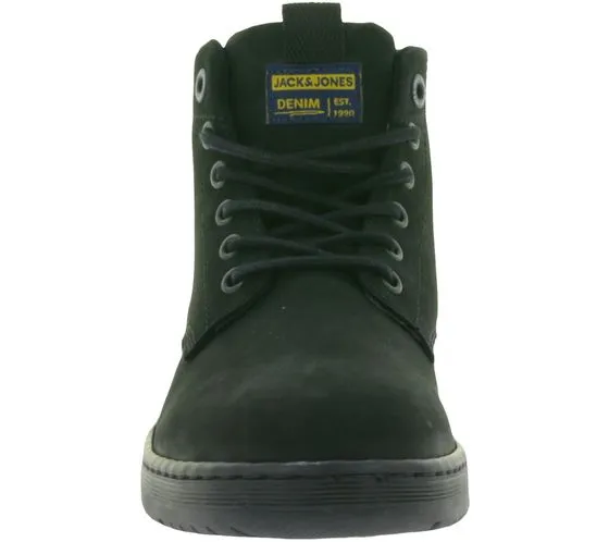 Jack & Jones JFWArnott Nubuck Boot SN stivaletti da uomo con tacco largo stivali autunnali 12215530 antracite