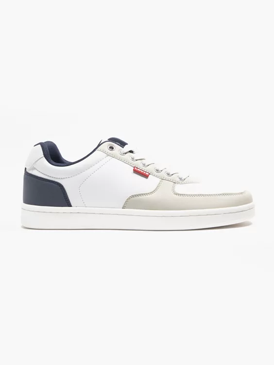 Levis  Reece Navy/White Lace Up Casual Trainers