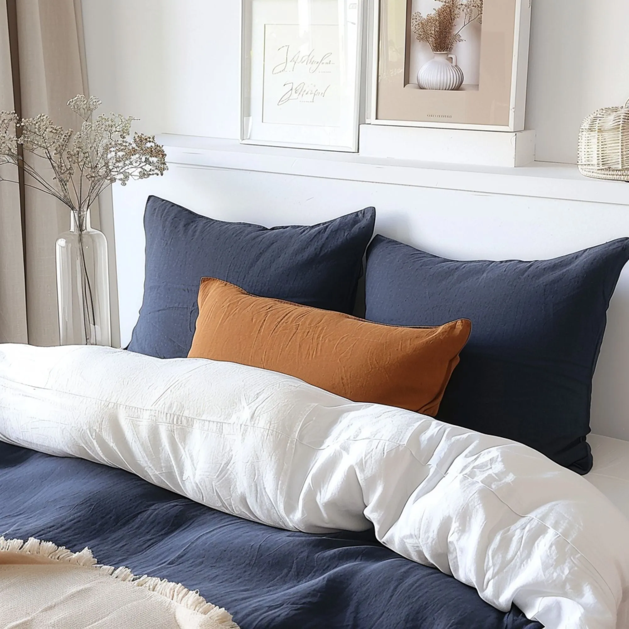 Linen Bed Pillowcase