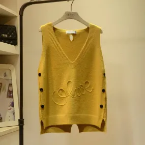 Loose Ladies Knit Vest