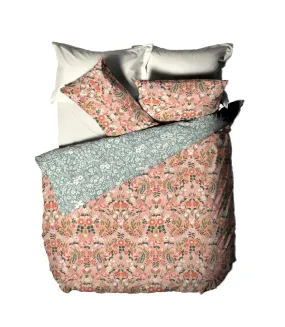 Lorelei floral duvet cover set blush Furn