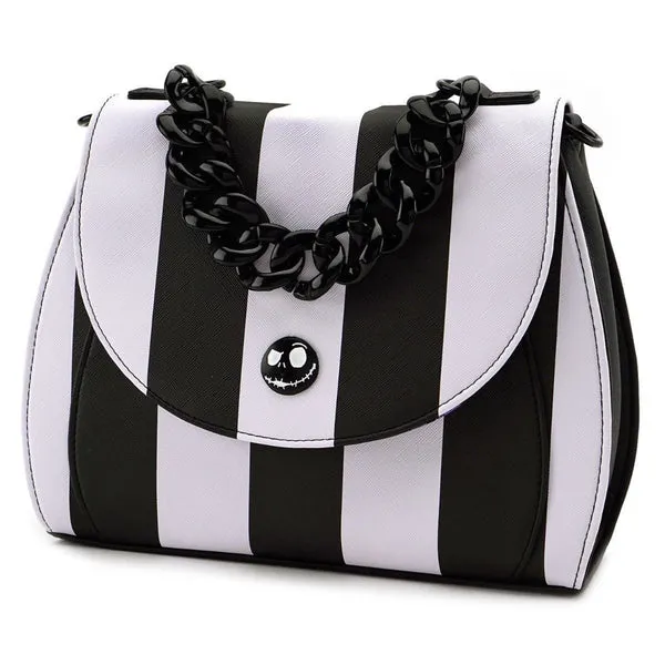 Loungefly x The Nightmare Before Christmas Striped Crossbody Handbag