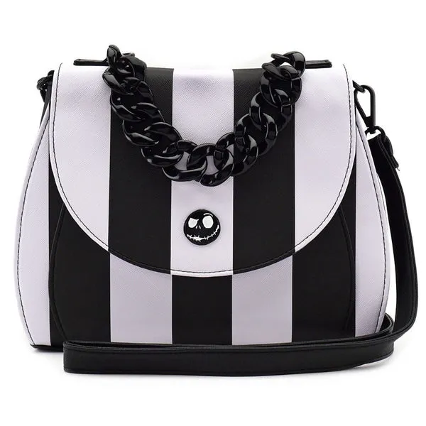 Loungefly x The Nightmare Before Christmas Striped Crossbody Handbag