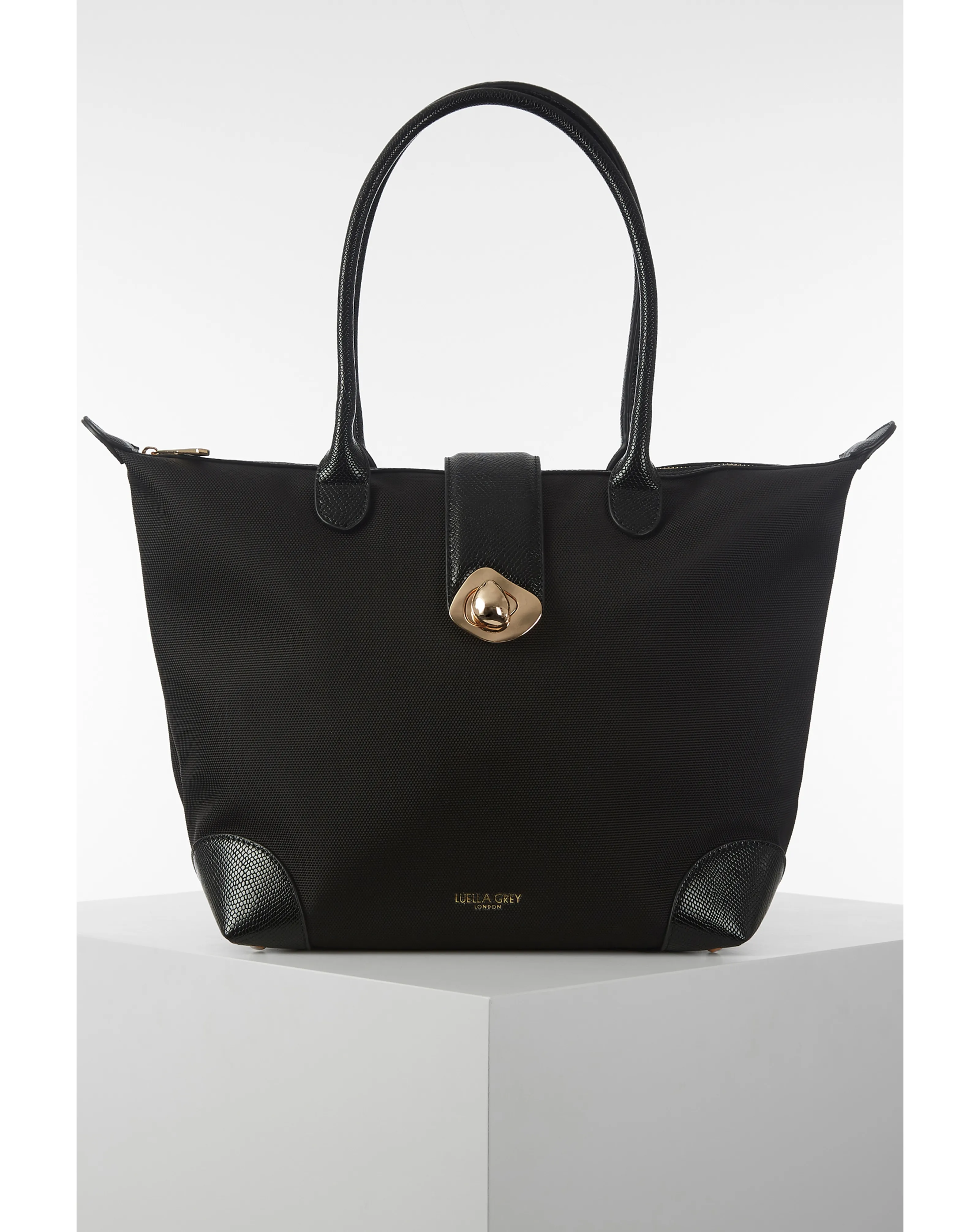 Luella Grey Lara Black Laptop Tote | Simply Be