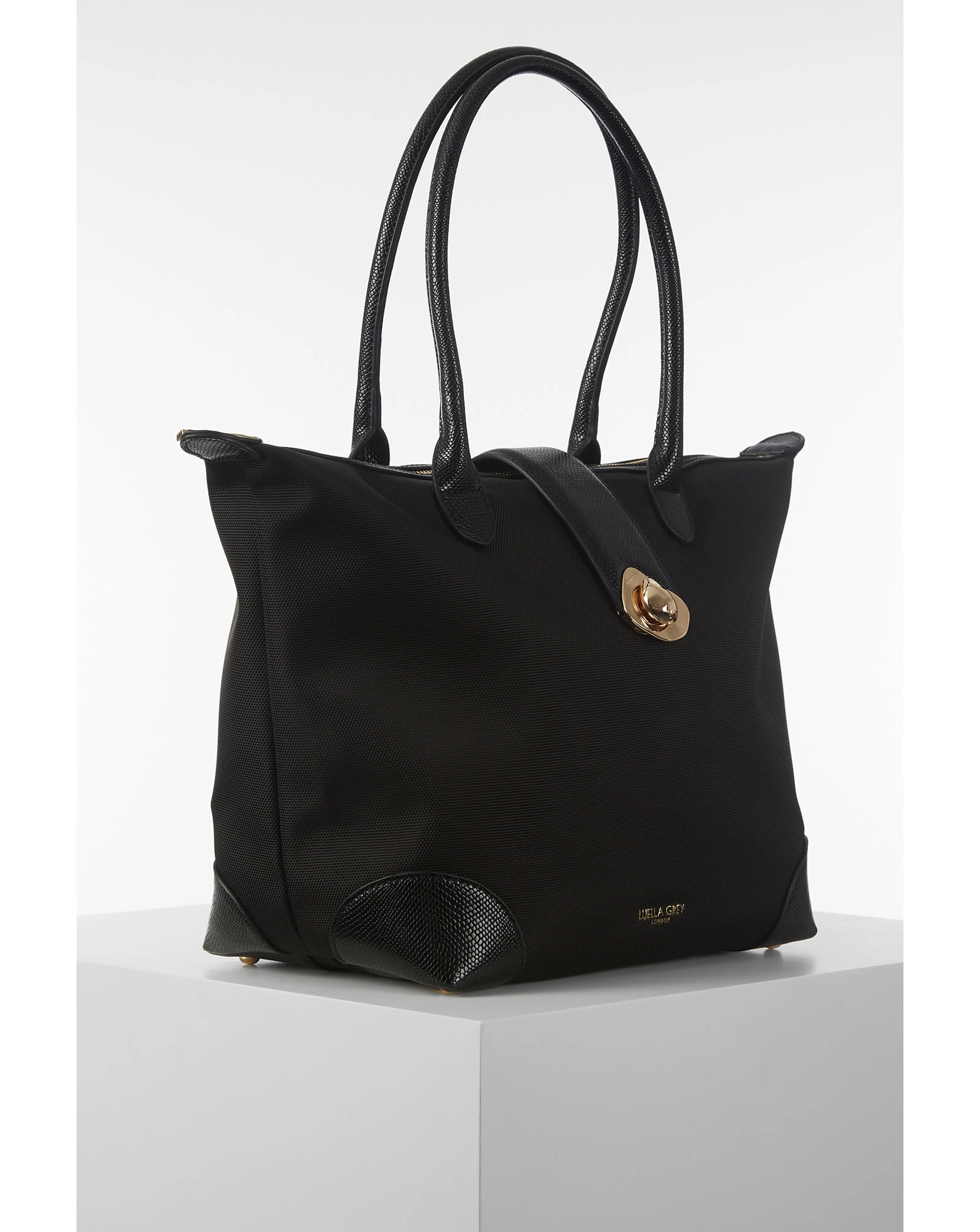 Luella Grey Lara Black Laptop Tote | Simply Be