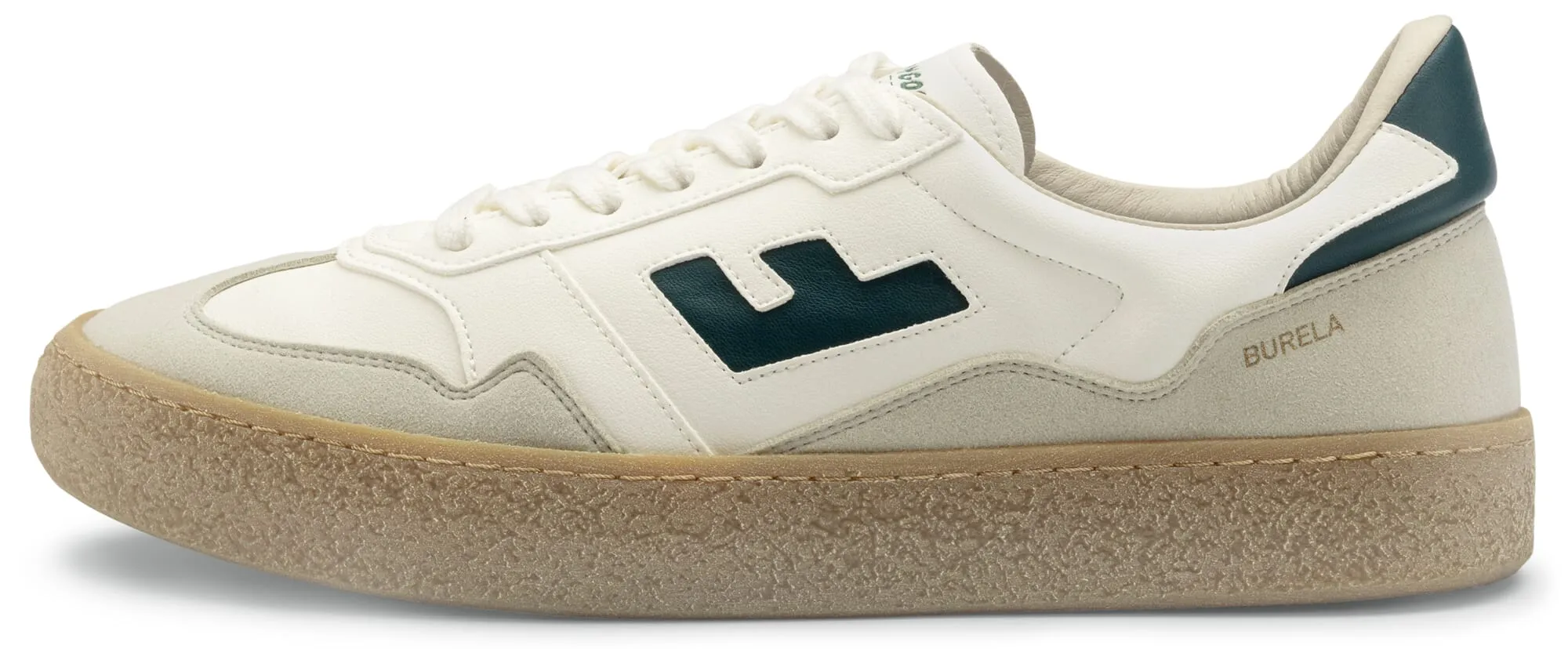 Men's sneakers Burela, White-Green | Manufactum