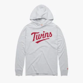 Minnesota Twins Jersey Logo Lightweight Hoodie