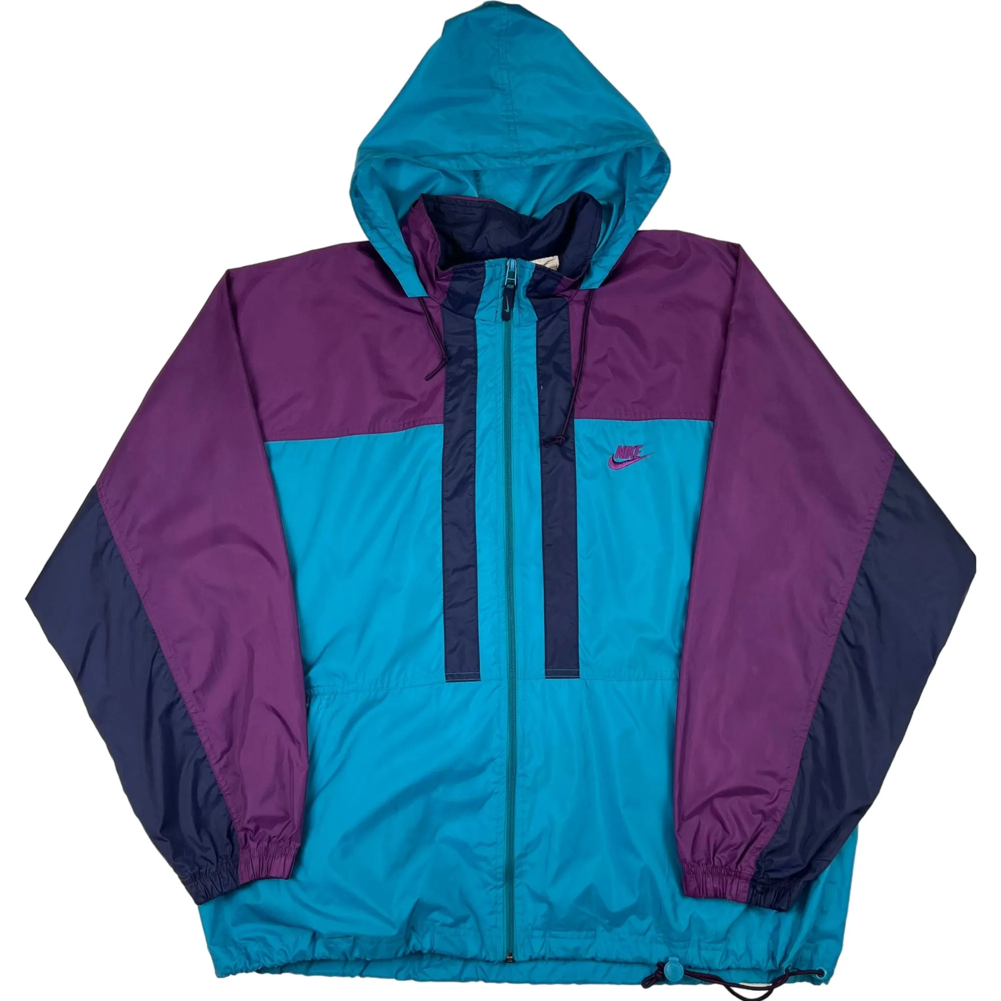 Nike 90's Colorblock Windbreaker Jacket Blue Purple