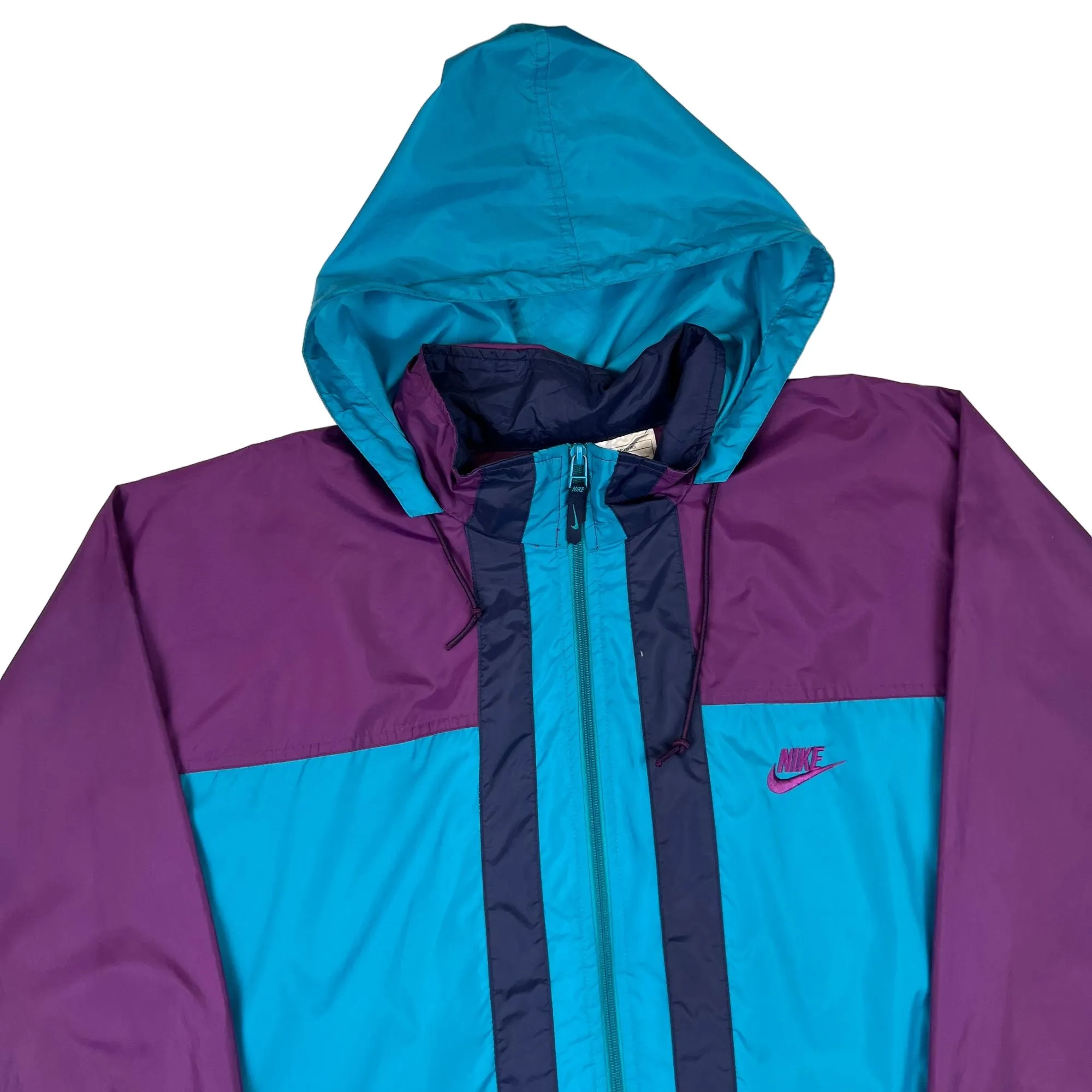 Nike 90's Colorblock Windbreaker Jacket Blue Purple