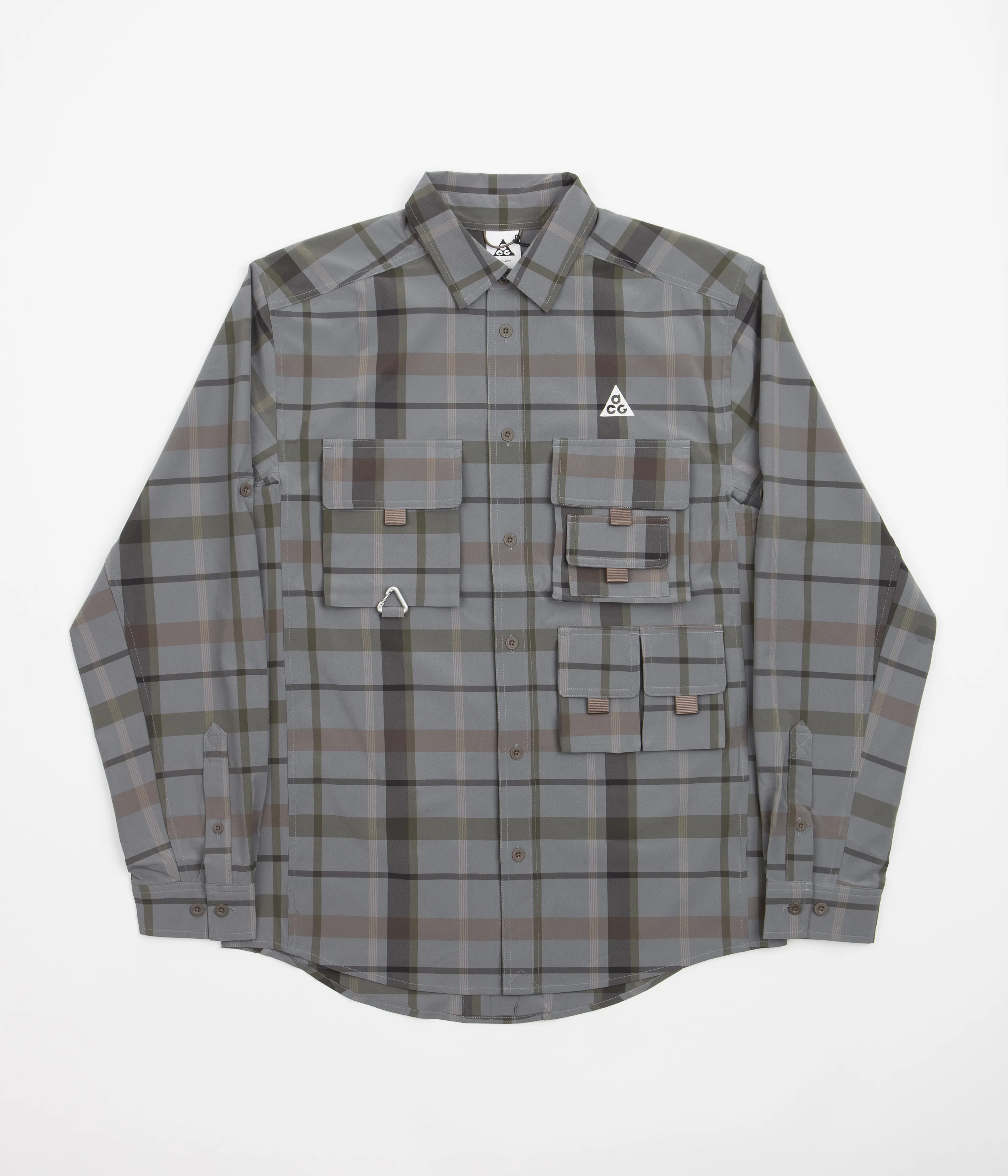 Nike ACG Devastation Trail Work Shirt - Smoke Grey / Ironstone / Summit White