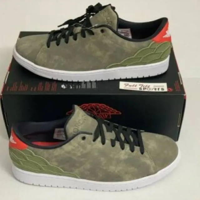 Nike Air Jordan 1 Centre Court Oil Green Sneakers Size 1...