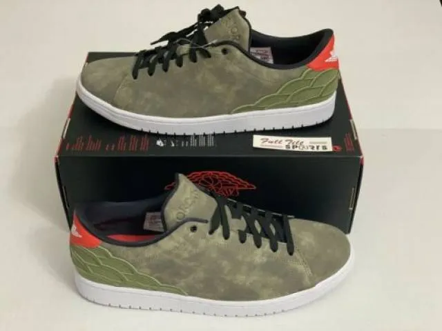 Nike Air Jordan 1 Centre Court Oil Green Sneakers Size 1...