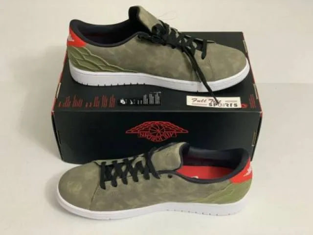 Nike Air Jordan 1 Centre Court Oil Green Sneakers Size 1...