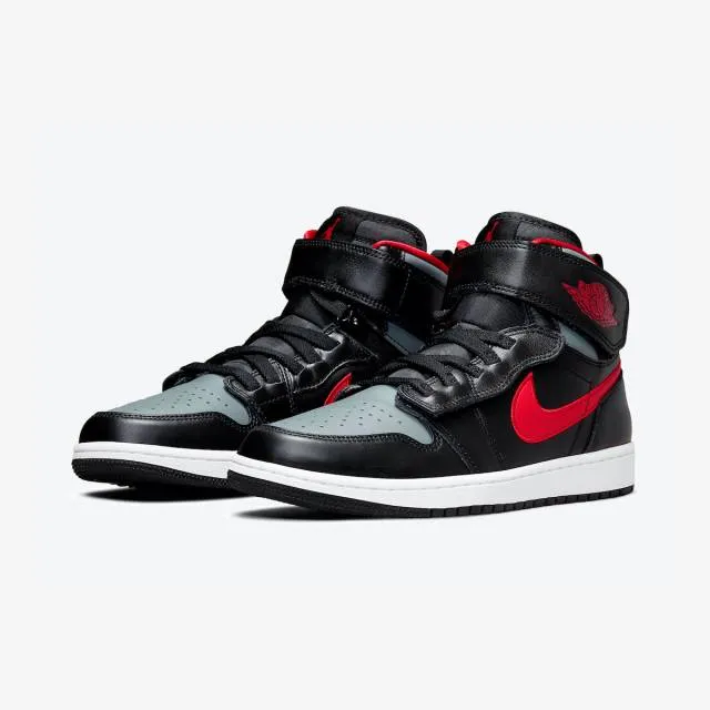 Nike Air Jordan 1 High FlyEase (Smoke Grey Gym Red/ Blac...